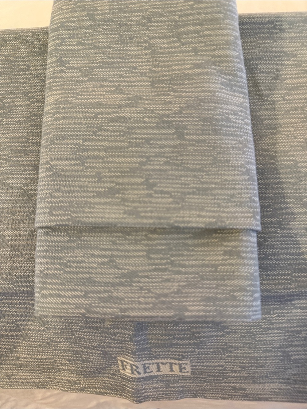Frette grey  Textured Woven cotton napkins set of six